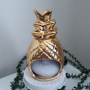 LAST ONE NWT Pineapple Sponge holder gold